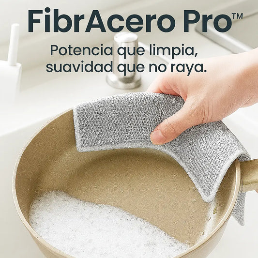 FibrAcero Pro™ Paño Metálico Anti‑Rayas (Pack 5)