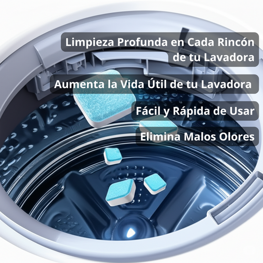 LimpioMax™ Alarga la Vida Útil de tu Lavadora